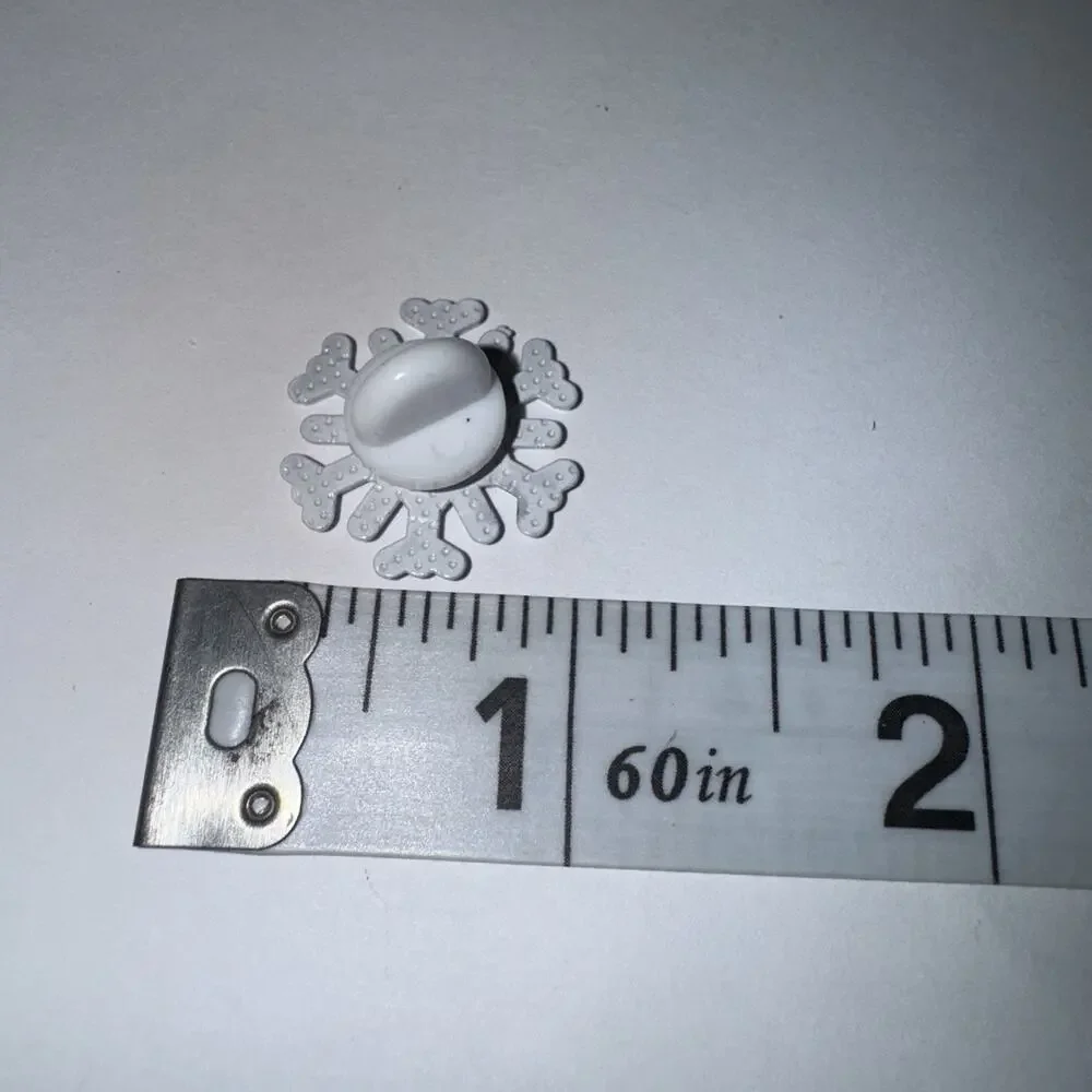 Black Snowflake Pin Brooch